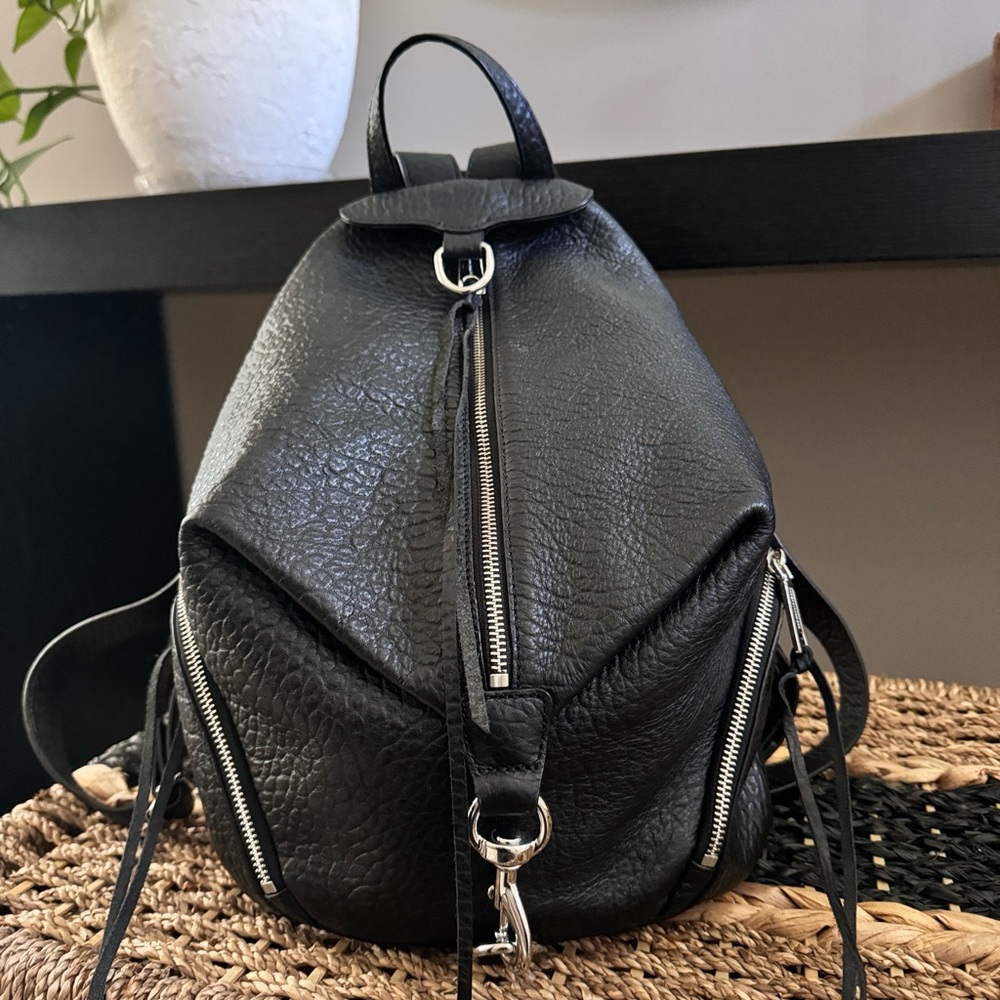 REBECCA MINKOFF LEATHER BACKPACK